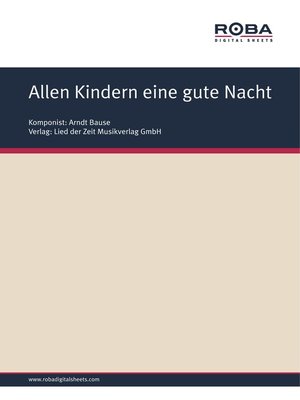 cover image of Allen Kindern eine gute Nacht